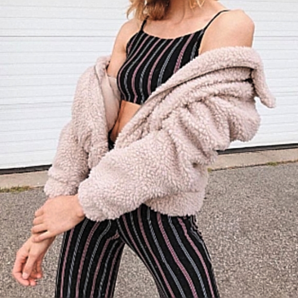 NWT Kendall + Kylie Teddy "Bomber" Coat // Manteau - Picture 5 of 5